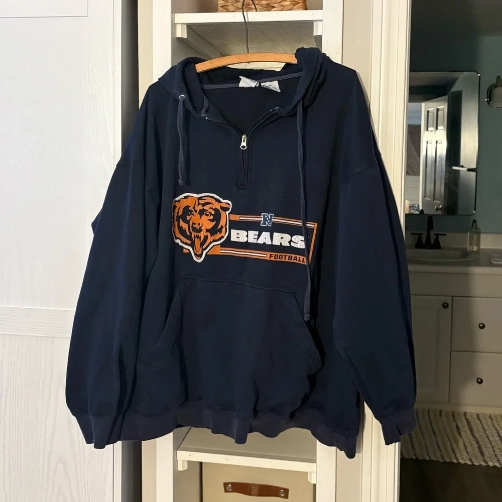 Men's Navy Blue Bears Hoodie Sweater